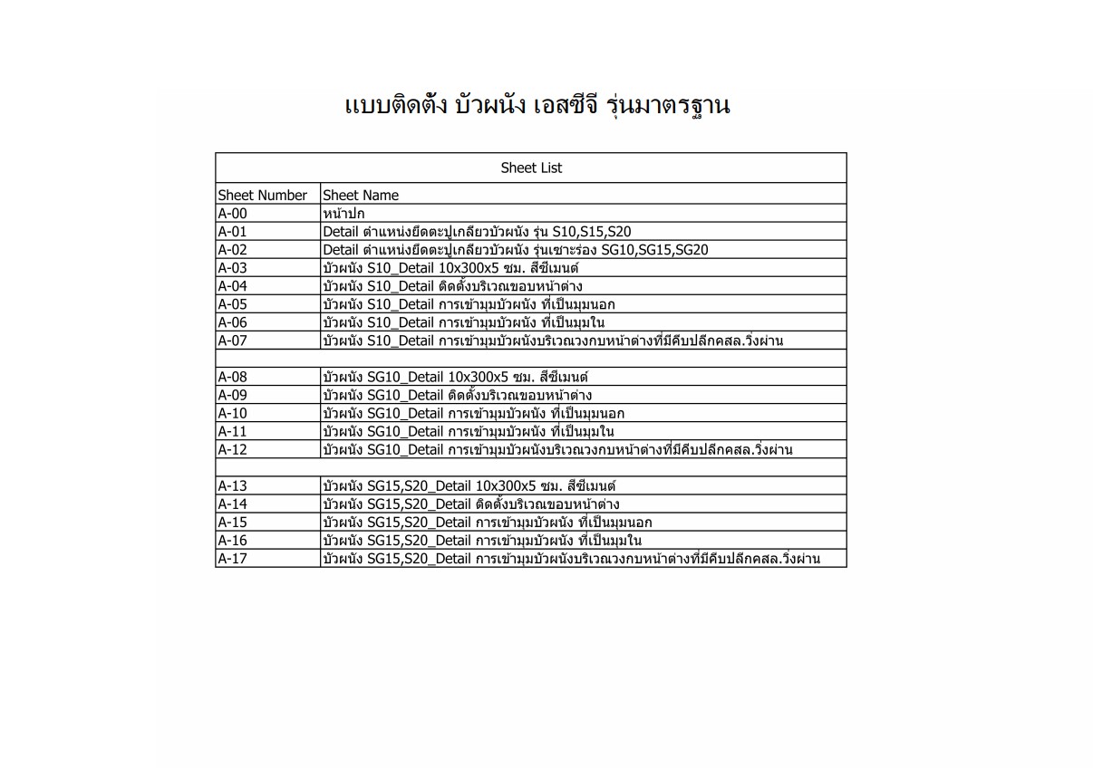 แบบติดตั้ง SCG Trim ใช้งานเป็นเส้น